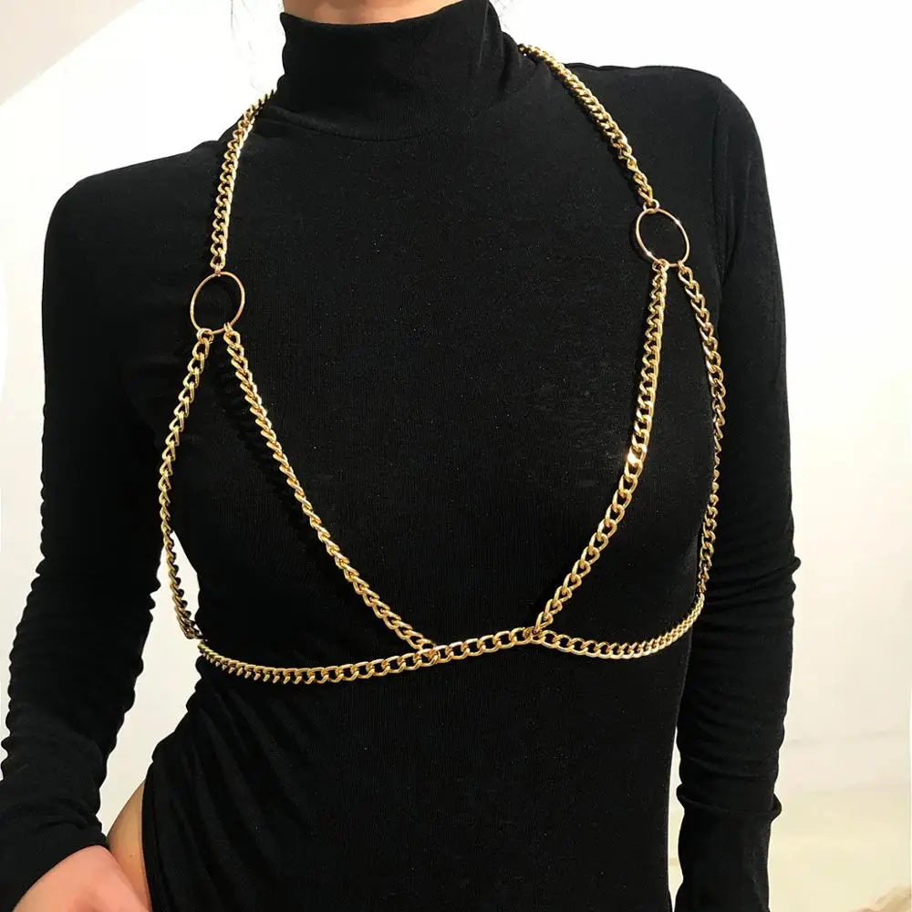 Doreen Box Fashion Gold/Silver Color Metal Bra Chain Beach Jewelry For Women Body Bra Chest Harness Bikini Body Chain Jewelry
Doreen Box Fashion Gold/Silver Color Metal Bra Chain Beach Jewelry For Women Body Bra Chest Harness Bikini Body Chain Jewelry
