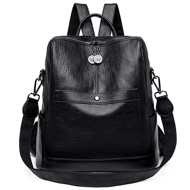 Retro Shoulder Bag Handbag European And American Trend Soft Surface Pu Leather Youth Travel Backpack
Retro Shoulder Bag Handbag European And American Trend Soft Surface Pu Leather Youth Travel Backpack
