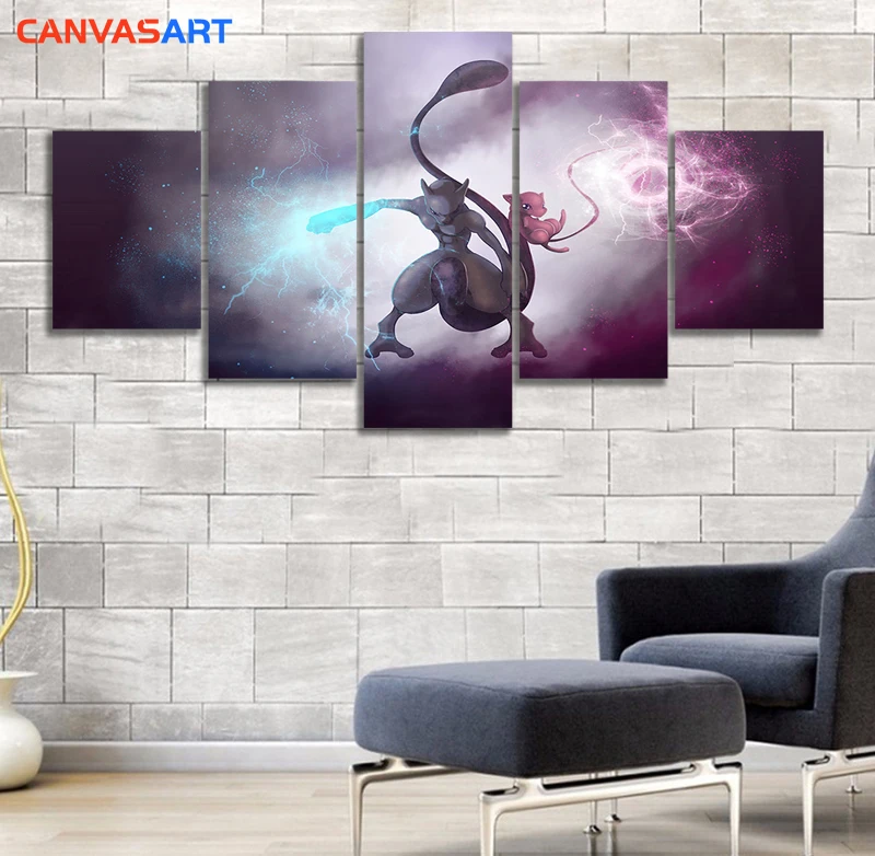 Canvas Art 5 Piece HD Pictures Pokemon Go Mewtwo By Numbers Wall Pictures for Living Room Painting By Numbers
Canvas Art 5 Piece HD Pictures Pokemon Go Mewtwo By Numbers Wall Pictures for Living Room Painting By Numbers