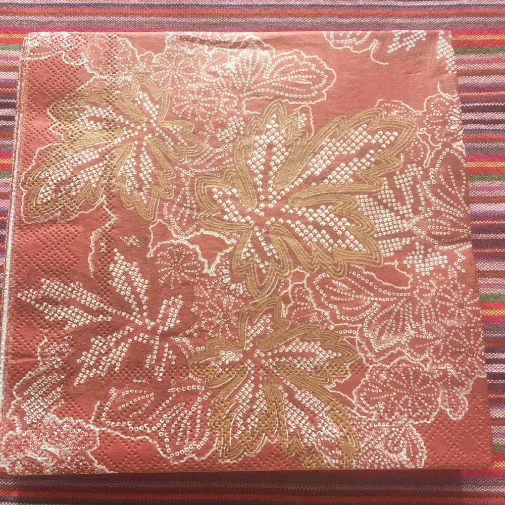 20 3-ply vintage napkins paper tissue printed red flower gold Maple leaf decoupage wedding servilletas birthday party home decor
20 3-ply vintage napkins paper tissue printed red flower gold Maple leaf decoupage wedding servilletas birthday party home decor