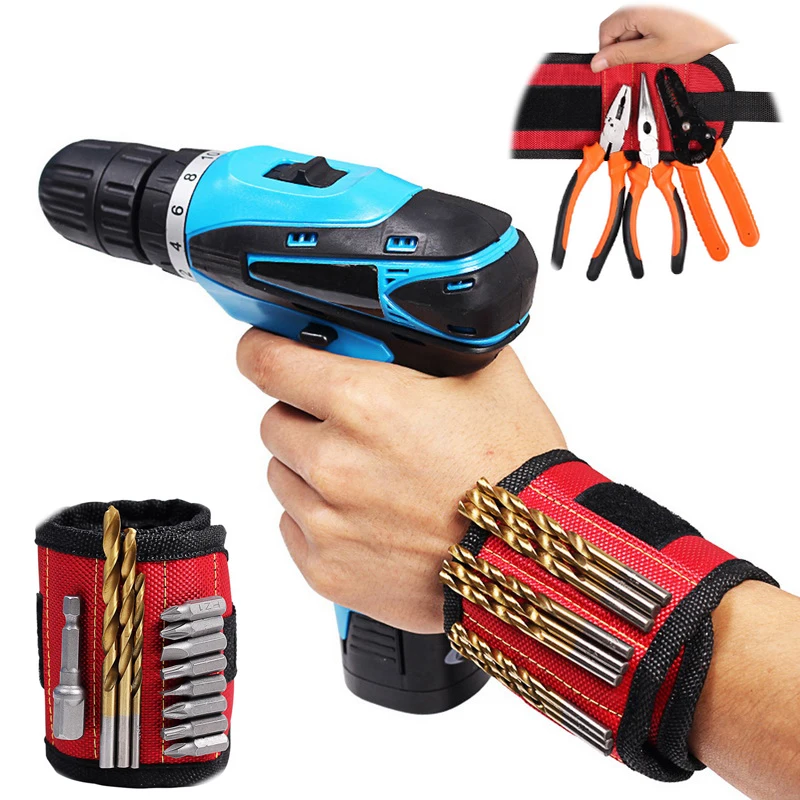 Hoomall 2/3 Magnets Screws Nails Drill Bits Electrician Bag Magnetic Wristband Bracelet Portable Tool Bag Tools Accessories
Hoomall 2/3 Magnets Screws Nails Drill Bits Electrician Bag Magnetic Wristband Bracelet Portable Tool Bag Tools Accessories