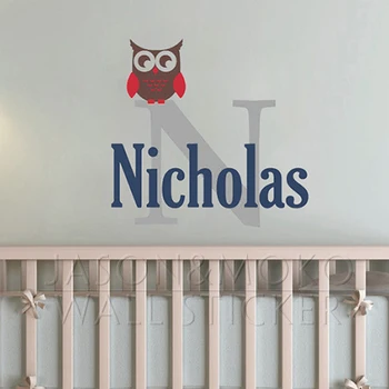 Owl Wall Decal Customized Personalized Name Monogram Children Nursery Baby Playroom Vinyl Sticker Mural Wallpaper Boy 60x65cm
Owl Wall Decal Customized Personalized Name Monogram Children Nursery Baby Playroom Vinyl Sticker Mural Wallpaper Boy 60x65cm