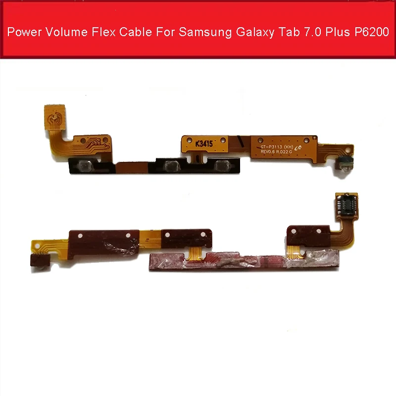 ON/OFF Power Volume Button Flex Cable For Samsung Galaxy Tab 7.0 Plus P6200 GT-P6200 Power Volume Control Key Side Replacement
ON/OFF Power Volume Button Flex Cable For Samsung Galaxy Tab 7.0 Plus P6200 GT-P6200 Power Volume Control Key Side Replacement
