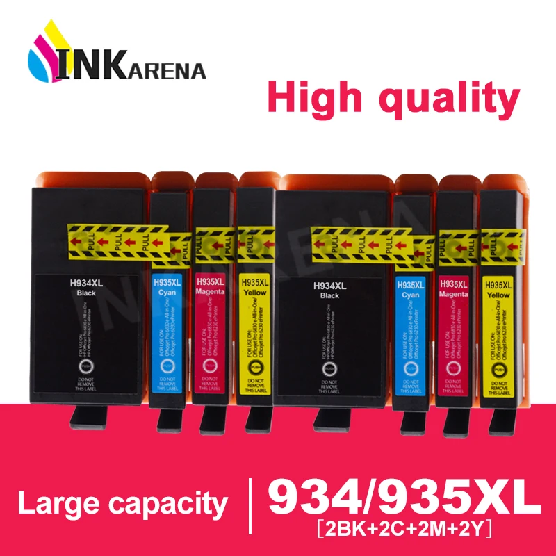 8 шт., картриджи для принтера HP 934 935 XL HP Officejet pro 6230 6830 6835 6812 6815 6820
8 шт., картриджи для принтера HP 934 935 XL HP Officejet pro 6230 6830 6835 6812 6815 6820