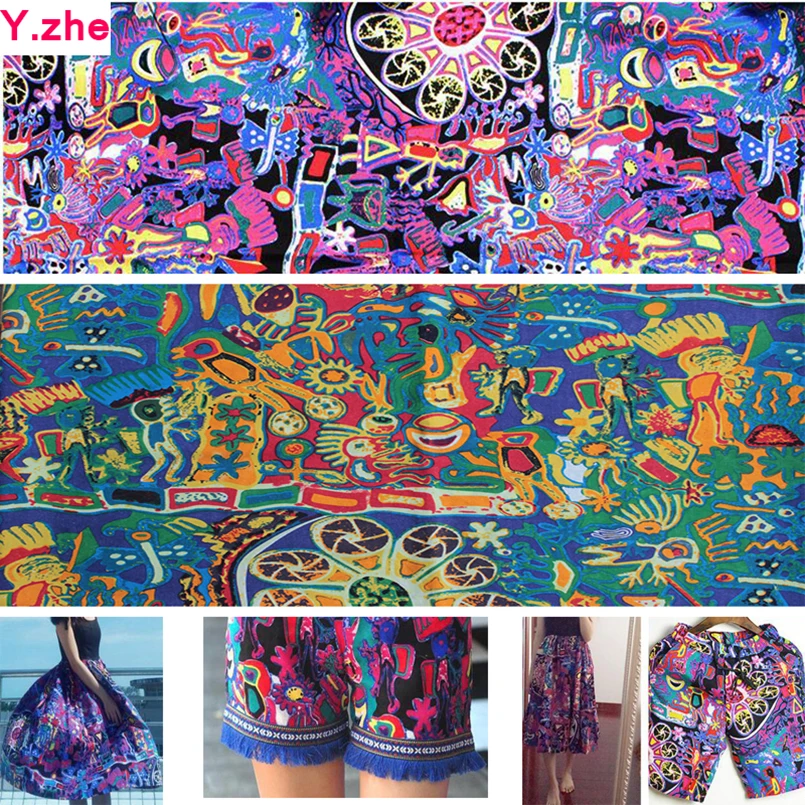 Wide 150cm New Ethnic Abstract Printed Fabric Ramie cotton Fabric Quilting Home Table Cloth patchwork Sewing Material DIY Dress
Wide 150cm New Ethnic Abstract Printed Fabric Ramie cotton Fabric Quilting Home Table Cloth patchwork Sewing Material DIY Dress