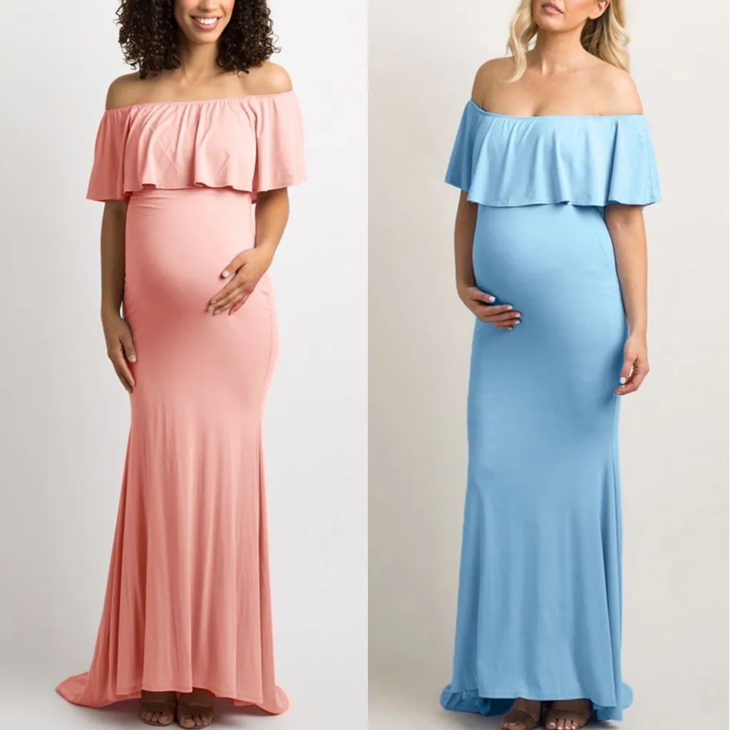 MUQGEW Women Maternidade Pregnancy Clothing Maternity Ruffle Off Shoulder Photoshoot Dress Pregnancy Lady's Clothes ropa premama
MUQGEW Women Maternidade Pregnancy Clothing Maternity Ruffle Off Shoulder Photoshoot Dress Pregnancy Lady's Clothes ropa premama
