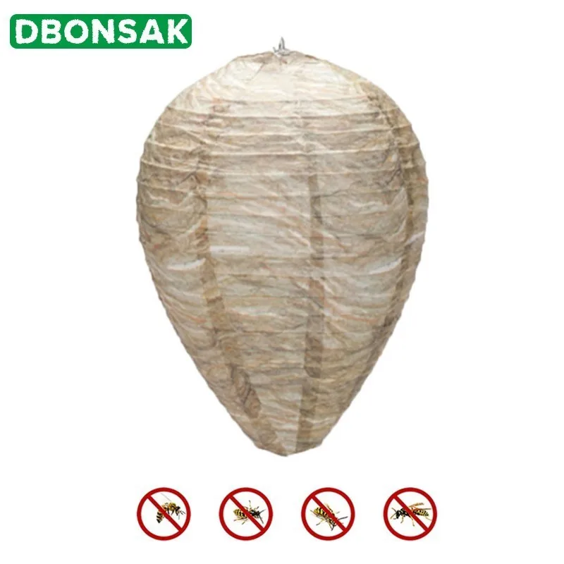 5 Pcs Hanging Wasp Bee Trap Fly Insect Simulated Wasp Nest Safe Non-Toxic Hanging Wasp Deterrent For Wasps Hornets
5 Pcs Hanging Wasp Bee Trap Fly Insect Simulated Wasp Nest Safe Non-Toxic Hanging Wasp Deterrent For Wasps Hornets