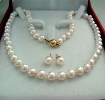 Jewelry 001302 New 7-8MM Natural White Akoya Cultured Pearl Necklace 17.5" + Earring A Set
Jewelry 001302 New 7-8MM Natural White Akoya Cultured Pearl Necklace 17.5" + Earring A Set