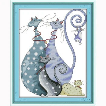 Lovely cats animal cross-stitch kits 14ct 11ct counted Chinese cross stitch patterns embroidery dmc cross stitch sets cartoon
Lovely cats animal cross-stitch kits 14ct 11ct counted Chinese cross stitch patterns embroidery dmc cross stitch sets cartoon