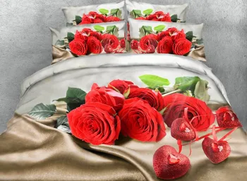 3D Red Rose Bedding set Luxury sheets quilt duvet cover Cal Super King Queen size bed in a bag sheet linen full twin double 4PCS
3D Red Rose Bedding set Luxury sheets quilt duvet cover Cal Super King Queen size bed in a bag sheet linen full twin double 4PCS