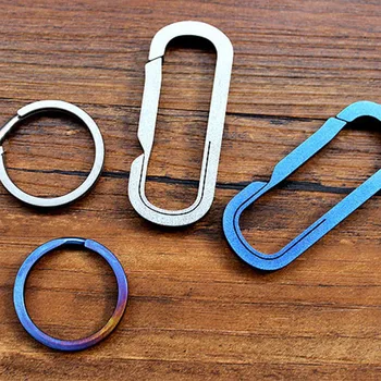 TC4 Titanium Alloy Bearing Type Design Key Ring Multi-purpose Fast Hook Car Key Chain EDC Multi Tools Keychain Carabiner Keyring
TC4 Titanium Alloy Bearing Type Design Key Ring Multi-purpose Fast Hook Car Key Chain EDC Multi Tools Keychain Carabiner Keyring