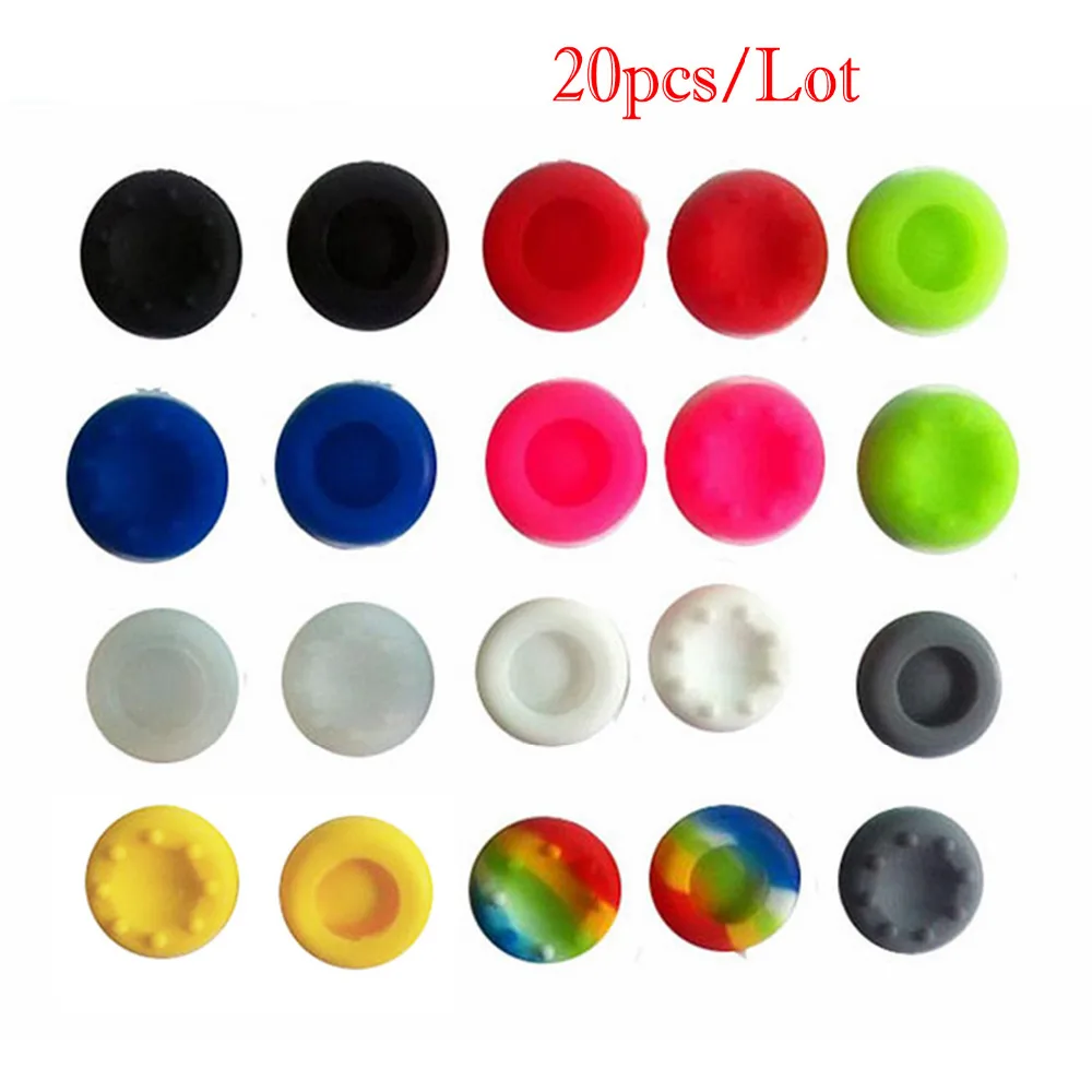 

Bevigac 20 Silicone Controller Thumb Grips Cap Cover for Sony Play Station PS4 PS3 PS2 PS 4 3 2 Dualshock Game Accessories