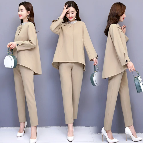 Vogue Two Piece Set Top And Pants Woman Suit Spring New Ensemble Femme Deux Pieces Conjunto Feminino Year-old Female Costume
Vogue Two Piece Set Top And Pants Woman Suit Spring New Ensemble Femme Deux Pieces Conjunto Feminino Year-old Female Costume