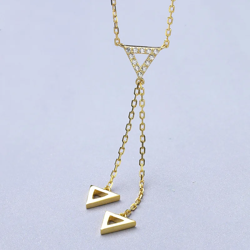 S- Delicate Korean s925 silver chain geometric elements long necklace gold factory direct a generation of hair Silver necklace
S- Delicate Korean s925 silver chain geometric elements long necklace gold factory direct a generation of hair Silver necklace