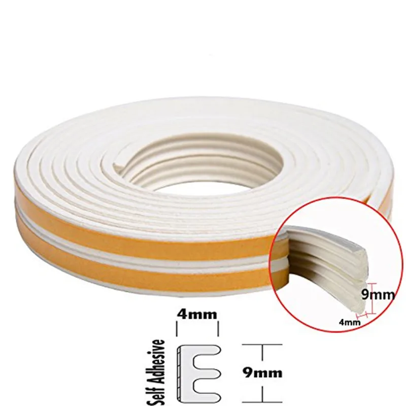 Window Seal Strip Self-Adhesive Weather Stripping Insulation Weatherproof Doors and Windows Sound Insulation Kit E Type 5m 
Window Seal Strip Self-Adhesive Weather Stripping Insulation Weatherproof Doors and Windows Sound Insulation Kit E Type 5m