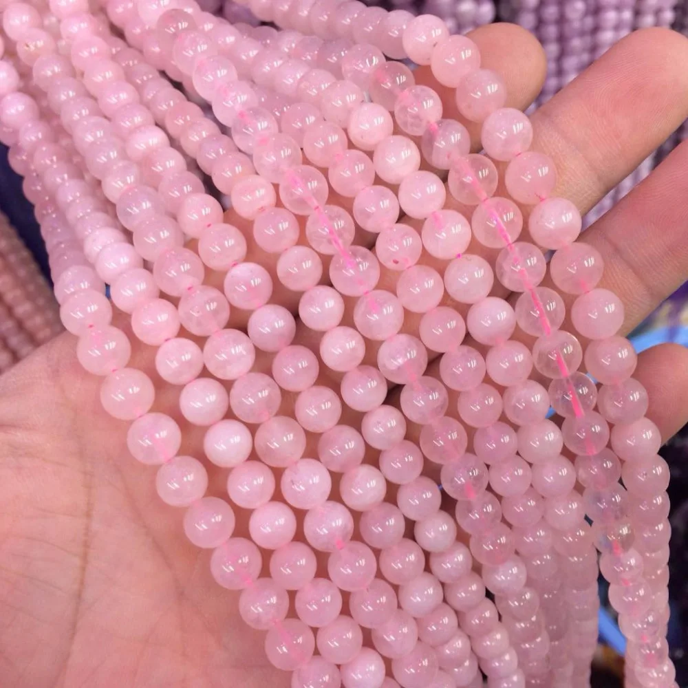 round rose quartz stone beads natural gemstone beads DIY loose beads for bracelet for necklace making strand 15 inches wholesale
round rose quartz stone beads natural gemstone beads DIY loose beads for bracelet for necklace making strand 15 inches wholesale