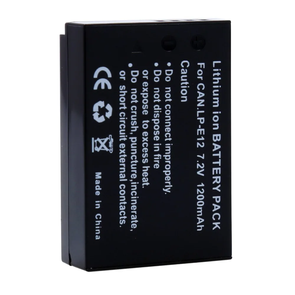 PROBTY 1PCS LP-E12 LPE12 LP E12 camera Battery For Canon Rebel SL1, EOS-M, EOS M2, EOS M10 M 100D Kiss X7 Rebel SL1 EOS M1
PROBTY 1PCS LP-E12 LPE12 LP E12 camera Battery For Canon Rebel SL1, EOS-M, EOS M2, EOS M10 M 100D Kiss X7 Rebel SL1 EOS M1