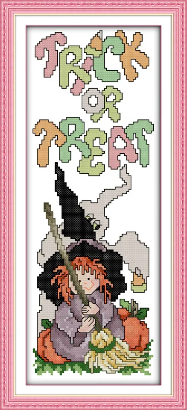 Halloween(2) Printed on Canvas DMC Counted Chinese Cross Stitch Kits printed Cross-stitch set Embroidery Needlework
Halloween(2) Printed on Canvas DMC Counted Chinese Cross Stitch Kits printed Cross-stitch set Embroidery Needlework