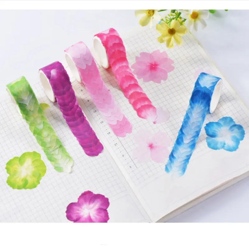Petal Washi Tape DIY Decorative Scrapbooking Sticker Hand Account Stickers Color Paper Adhesive Tapes Stationery
Petal Washi Tape DIY Decorative Scrapbooking Sticker Hand Account Stickers Color Paper Adhesive Tapes Stationery