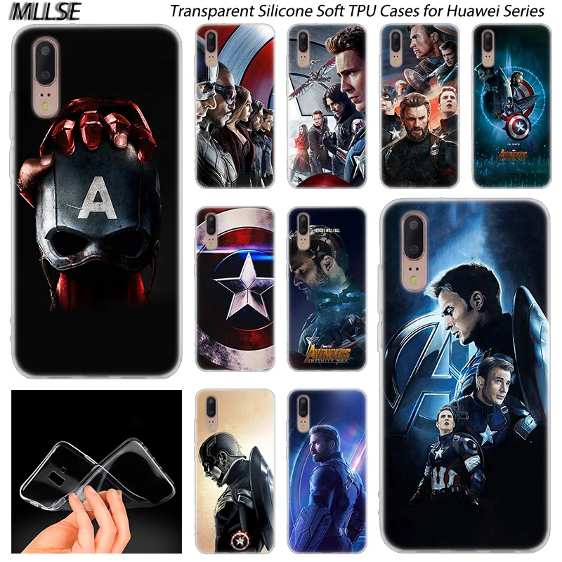 The Avengers Marvel Captain America Silicone Case for Huawei P30 P20 P10 P9 P8 Lite 2017 P30 P20 Pro Mini PSmart 2019 Plus Cover
The Avengers Marvel Captain America Silicone Case for Huawei P30 P20 P10 P9 P8 Lite 2017 P30 P20 Pro Mini PSmart 2019 Plus Cover