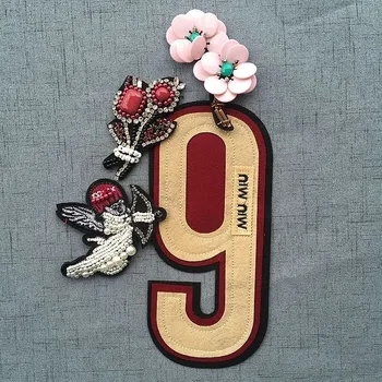 Number Flowers Cupid Rhinestone Beaded Patch for Clothing Sewing on Beading Applique Clothes Shoes Bags Decoration Patch DIY
Number Flowers Cupid Rhinestone Beaded Patch for Clothing Sewing on Beading Applique Clothes Shoes Bags Decoration Patch DIY
