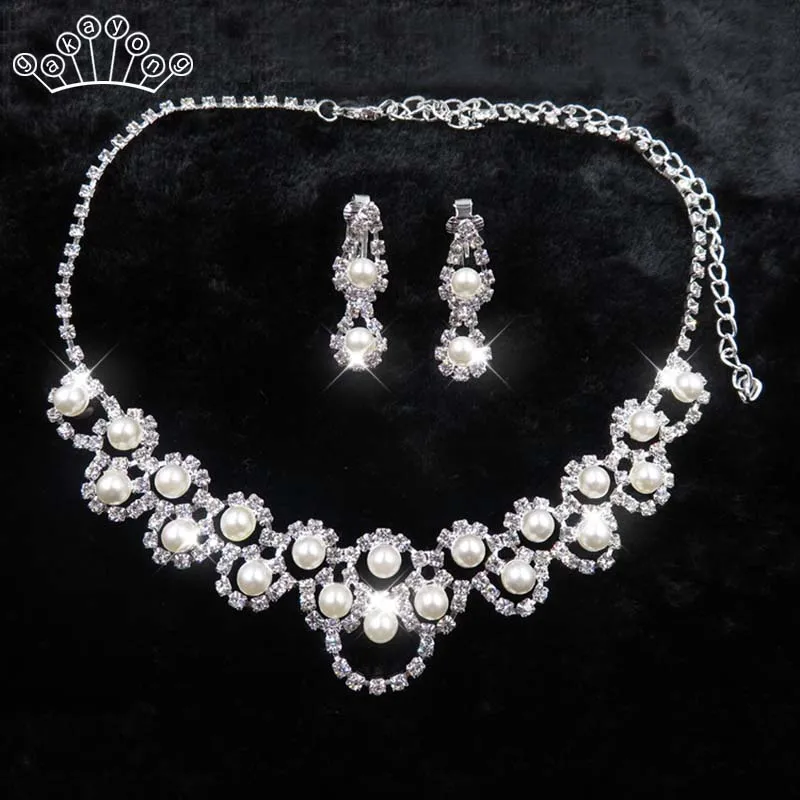 Elegant Simulated Pearl Bridal Jewelry Sets Silver Color Leaf Crystal Necklaces Earrings Sets Wedding Jewelry
Elegant Simulated Pearl Bridal Jewelry Sets Silver Color Leaf Crystal Necklaces Earrings Sets Wedding Jewelry