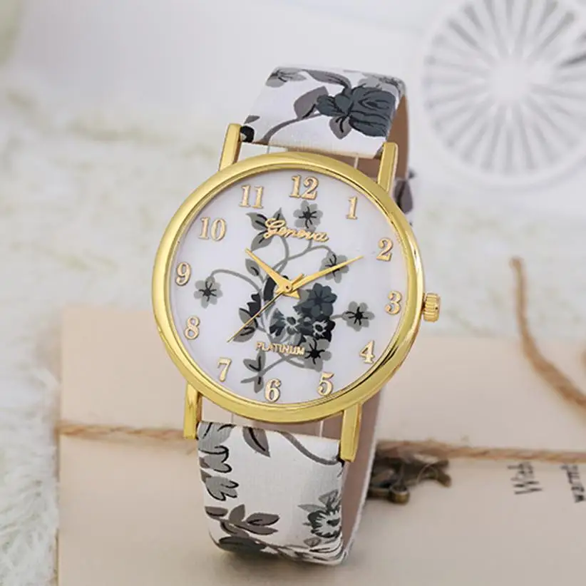 New Geneva Fashion femme 2018 Watch Women Faux Leather printed strap Quartz Analog Watch Wristwatches Student Women Watches 40P
New Geneva Fashion femme 2018 Watch Women Faux Leather printed strap Quartz Analog Watch Wristwatches Student Women Watches 40P
