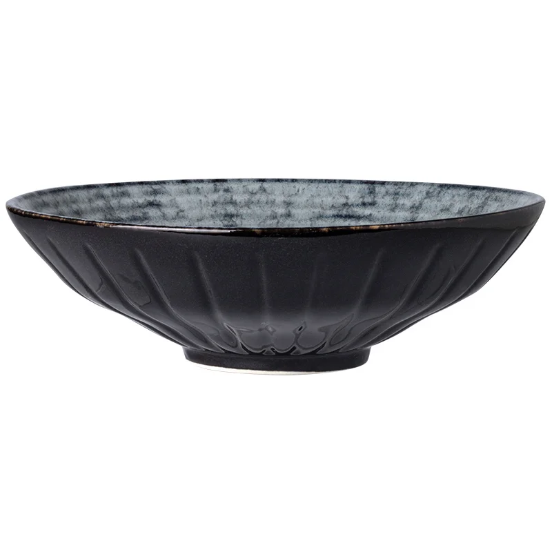 

8.25 Inches Japanese Retro Style Ceramic Dinner Bowl Porcelain Soup Noodle Salad Large Vegetable Bowls Tableware Home Dinnerware