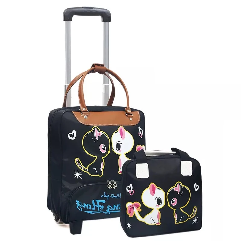 Rolling Luggage bag On Wheels Lovely Trolley suitcase with handbag Shopping for Girls vs Women Trolley travel bag Luggage Sets
Rolling Luggage bag On Wheels Lovely Trolley suitcase with handbag Shopping for Girls vs Women Trolley travel bag Luggage Sets