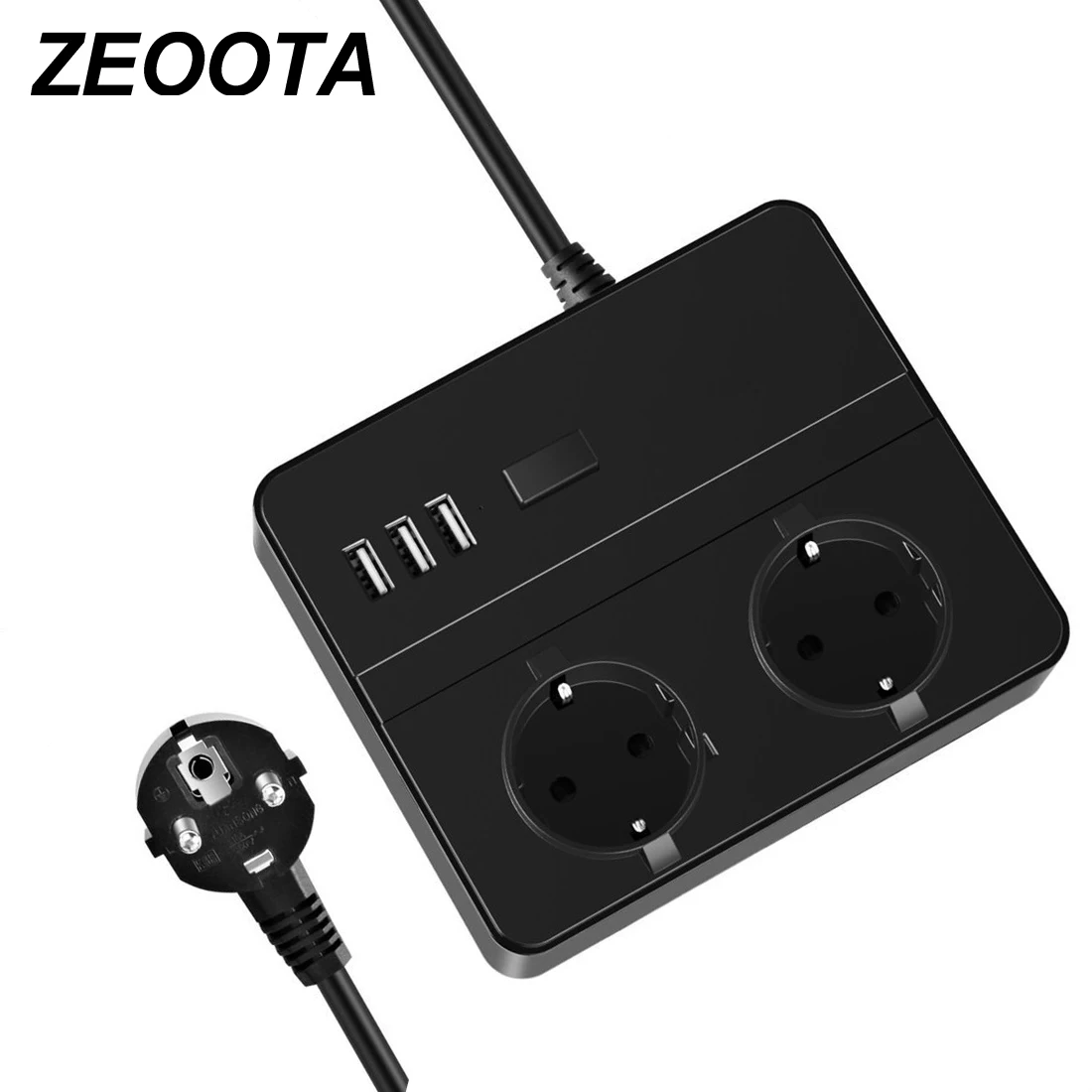 Travel Power Strip Surge Protection 2 EU Outlets Plug Sockets with USB 3 Ports Drawer Phone/Tablet Stand 1.8m Extension Cable
Travel Power Strip Surge Protection 2 EU Outlets Plug Sockets with USB 3 Ports Drawer Phone/Tablet Stand 1.8m Extension Cable