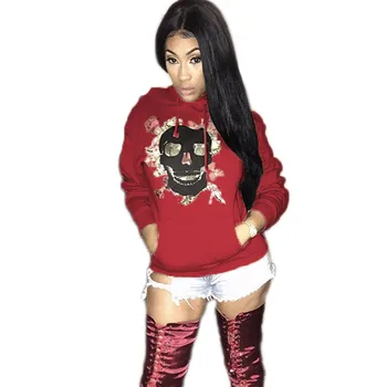 Winter Christmas Halloween Skull Print Pullover Hoodies for Women Casual Harajuku Loose Pockets Long Sleeve Sweatshirts Femme
Winter Christmas Halloween Skull Print Pullover Hoodies for Women Casual Harajuku Loose Pockets Long Sleeve Sweatshirts Femme