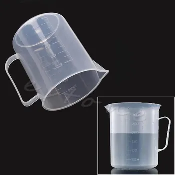 Kitchen Laboratory Test Tool Plastic Graduated Measuring Beaker Cup 500mL 
Kitchen Laboratory Test Tool Plastic Graduated Measuring Beaker Cup 500mL