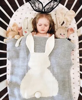Cute Baby Rabbit Swaddle Blanket Newborn Infant Gilr Boy Cotton Sleeping Bedding Blankets Knitted Soft Baby Bath Towels Play Mat
Cute Baby Rabbit Swaddle Blanket Newborn Infant Gilr Boy Cotton Sleeping Bedding Blankets Knitted Soft Baby Bath Towels Play Mat