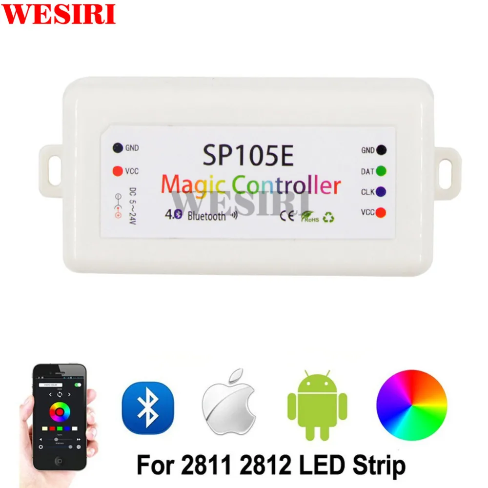 DC5-24V 2048 Pixels SP105E Magic Controller 4.0 Bluetooth APP Controller WS2801 WS2811 WS2812B SK6812 LDP8806 APA102 LED Strip
DC5-24V 2048 Pixels SP105E Magic Controller 4.0 Bluetooth APP Controller WS2801 WS2811 WS2812B SK6812 LDP8806 APA102 LED Strip