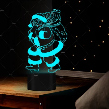 Creative Santa 2 shape 3D LED night light 7 colors USB cable as Christmas gift ideal kids birthday gift for home room decor
Creative Santa 2 shape 3D LED night light 7 colors USB cable as Christmas gift ideal kids birthday gift for home room decor