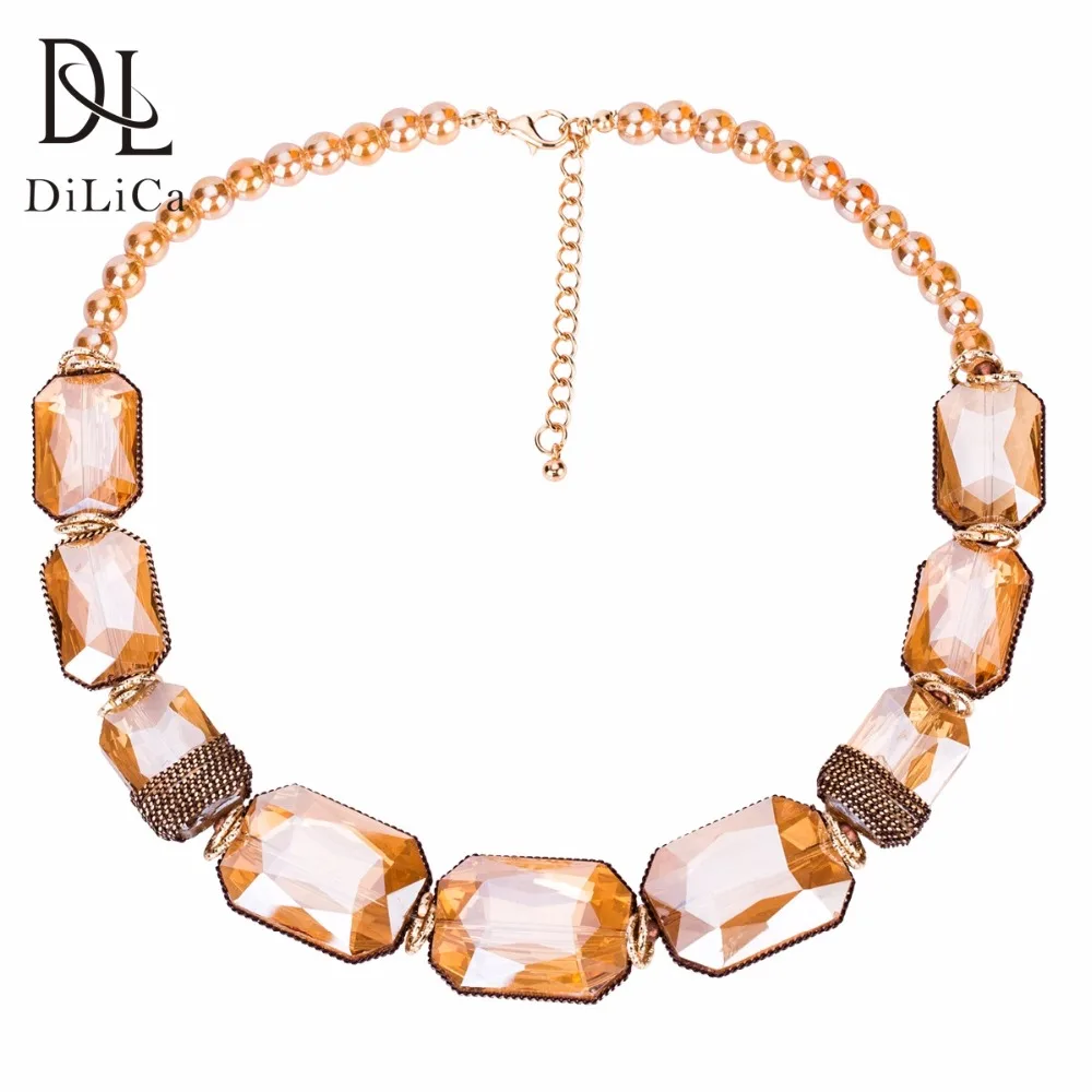DiLiCa Women Fashion Necklace 2018 Trendy Simple Glass Chokers Necklace Geometric Statement Bib Necklaces Chokers naszyjnik
DiLiCa Women Fashion Necklace 2018 Trendy Simple Glass Chokers Necklace Geometric Statement Bib Necklaces Chokers naszyjnik