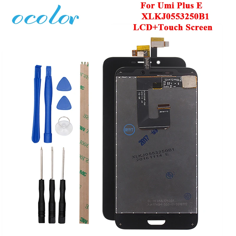 Ocolor 5 дюйма для UMI Plus e XLKJ0553250B1 ЖК дисплей Дисплей + Сенсорный экран сборки Замена