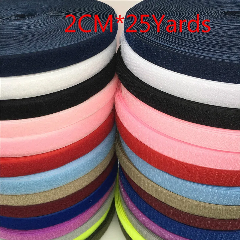 20MM 13colors nylon Hasp Hook and Loop Clasp Magic Tape Clothes Accessories DIY Patchwork Adhesive Fastener Tape 25yards/roll
20MM 13colors nylon Hasp Hook and Loop Clasp Magic Tape Clothes Accessories DIY Patchwork Adhesive Fastener Tape 25yards/roll
