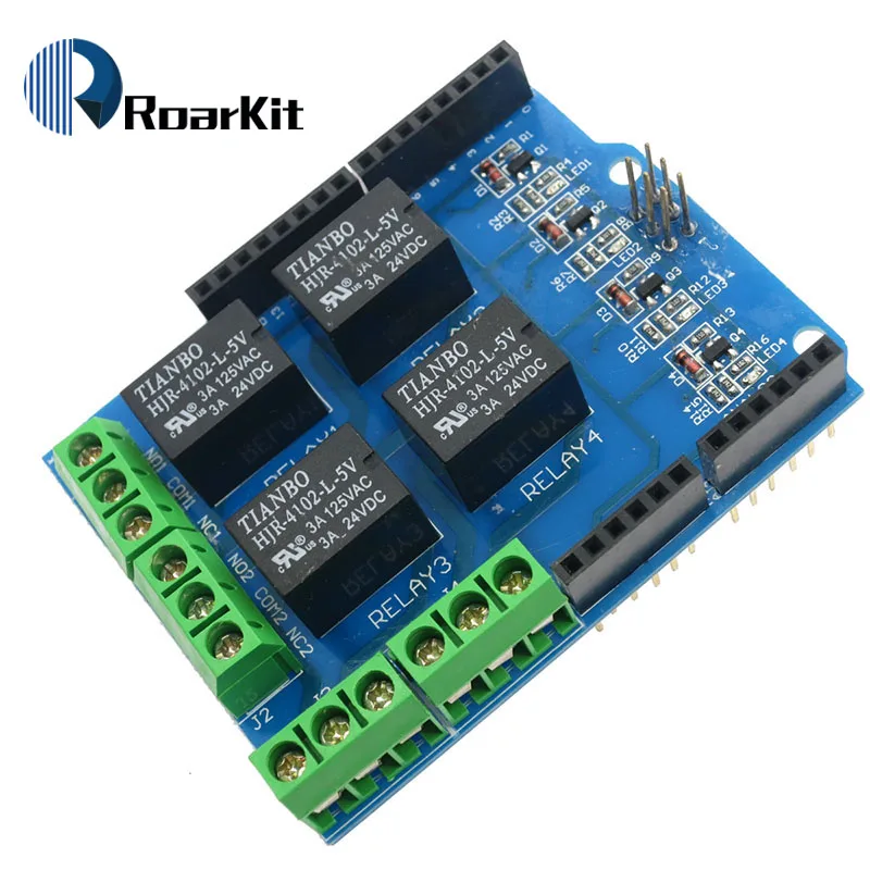 4 Канальный Релейный Модуль 5 В четыре фоторяда для arduino UNO R3 mega 2560|module 5v|relay modulechannel