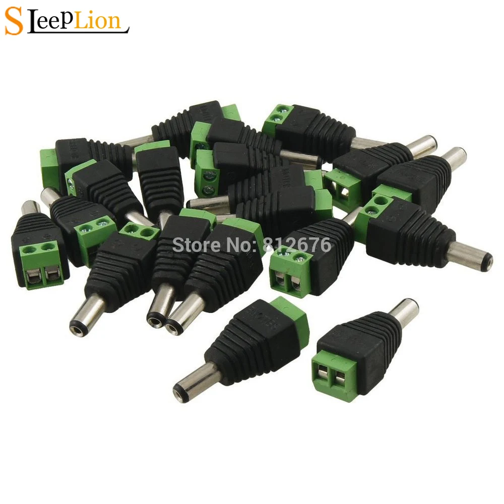 Sleeplion Wholesale 2.1 x 5.5mm DC Power Male Connector Plug for CCTV Camera Adapter,50 PCS
Sleeplion Wholesale 2.1 x 5.5mm DC Power Male Connector Plug for CCTV Camera Adapter,50 PCS