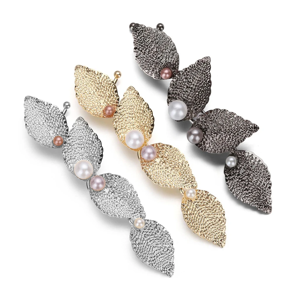 1PC Fashion Retro Leaves Pearls Hair Clips Alloy Hairpins Women Barrette Bobby Hair Pins Ornament Accessories Styling Tools
1PC Fashion Retro Leaves Pearls Hair Clips Alloy Hairpins Women Barrette Bobby Hair Pins Ornament Accessories Styling Tools