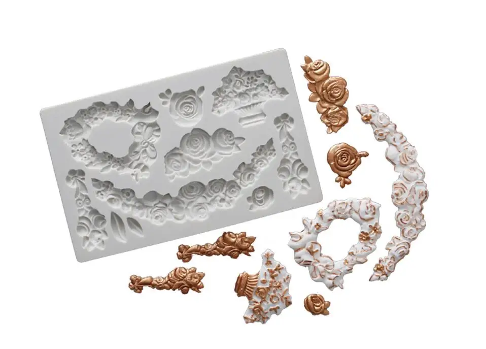 Cake tools New design Western style embossment decorating Fondant Cake Mold Handmade Chocolate Silica gel Mold F070403
Cake tools New design Western style embossment decorating Fondant Cake Mold Handmade Chocolate Silica gel Mold F070403