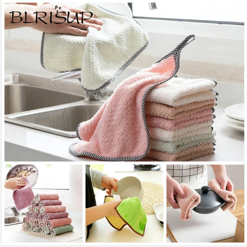 BLRISUP Candy Color Small Size Absorbent Microfiber Kitchen Towel Dish Cloth High-efficiency Tableware Household Cleaning Towel
BLRISUP Candy Color Small Size Absorbent Microfiber Kitchen Towel Dish Cloth High-efficiency Tableware Household Cleaning Towel