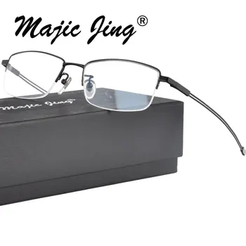 Pure Titanium Glasses Frame Men Half Rim Prescription Eyeglasses Myopia Optical Frames Ultralight Eyewear 9179
Pure Titanium Glasses Frame Men Half Rim Prescription Eyeglasses Myopia Optical Frames Ultralight Eyewear 9179