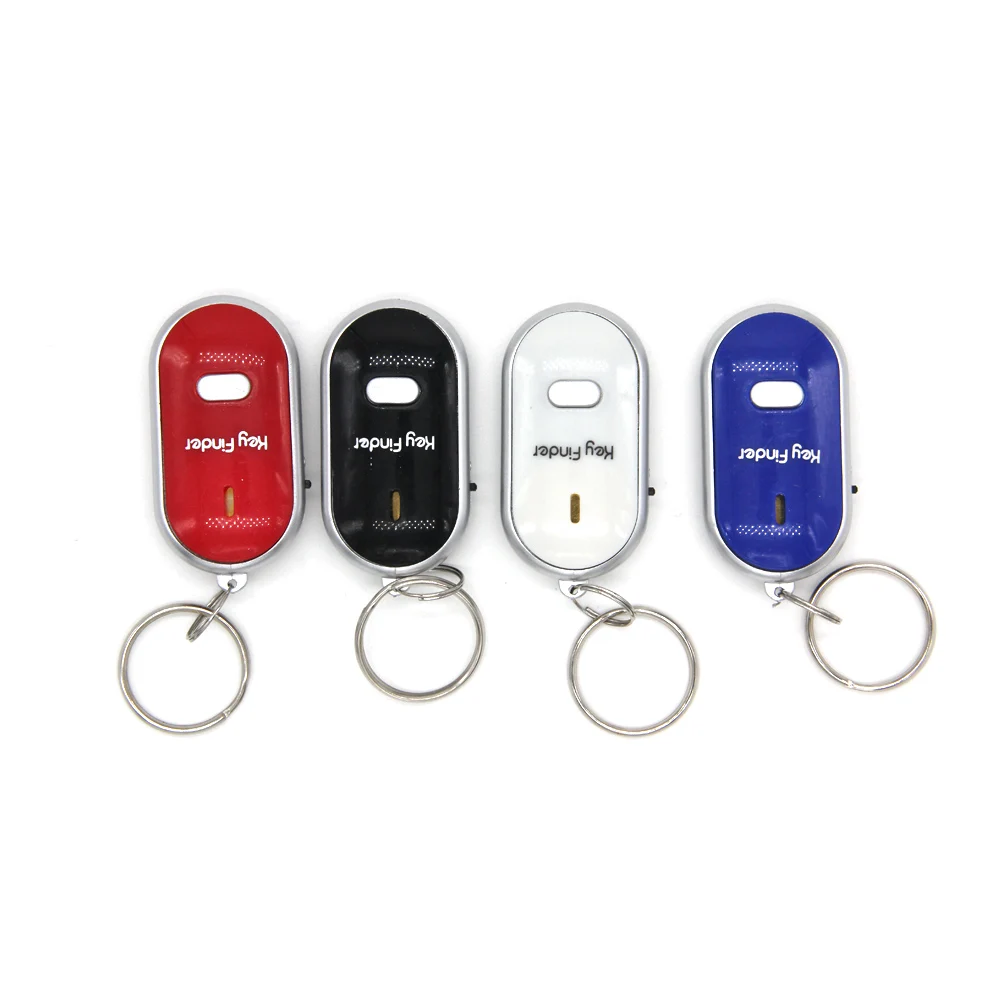 

Smart Anti-Lost LED Key Finder Find Locator Keychain Whistle Beep Sound Control Torch for Wallet Car Key luggage