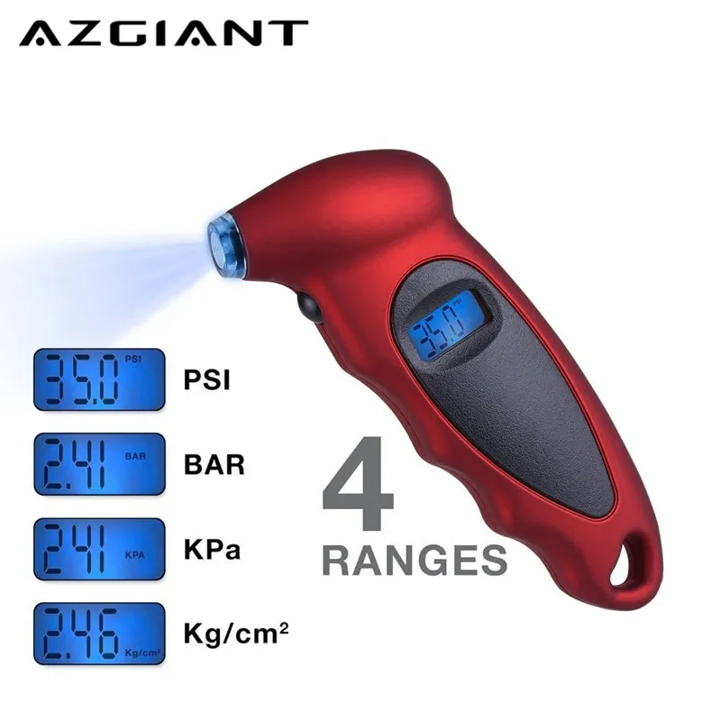 AZGIANT High-precision smart Electronic Digital Display Tire Pressure Monitoring Gauges 4 ranges PSI BAR KPA KG/CM
AZGIANT High-precision smart Electronic Digital Display Tire Pressure Monitoring Gauges 4 ranges PSI BAR KPA KG/CM