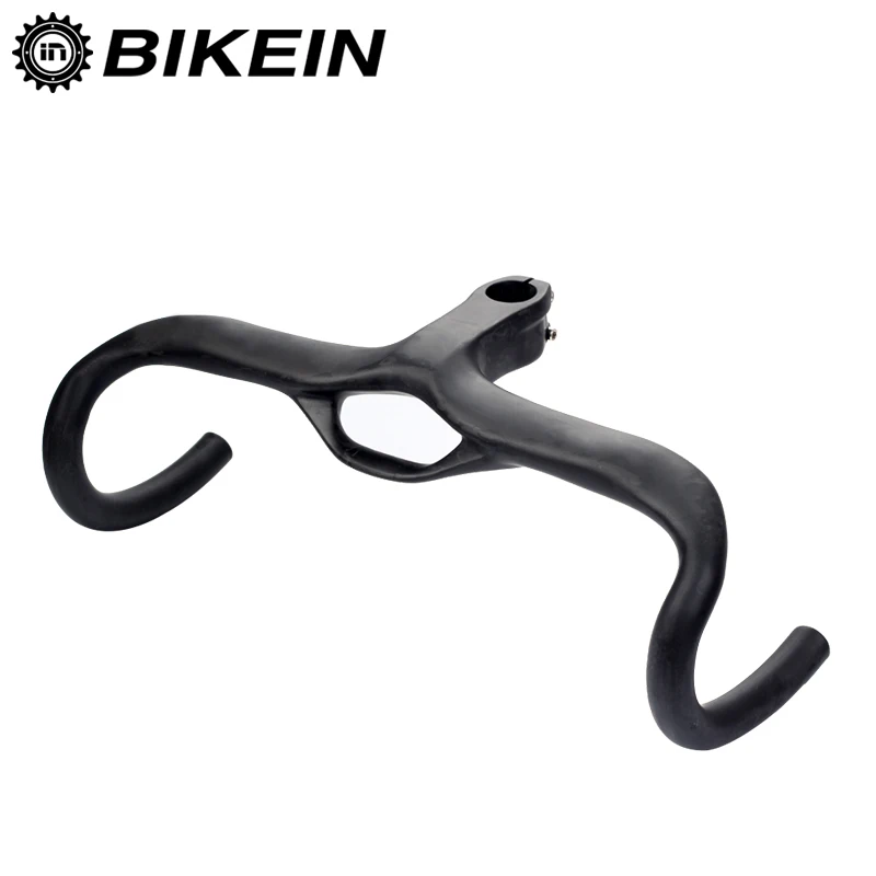 BIKEIN Lite Cycling Road Bike Integrated UD Carbon Bent Handlebar Ultralight Racing Bicycle Drop Bar With Stem Matte Black 367g
BIKEIN Lite Cycling Road Bike Integrated UD Carbon Bent Handlebar Ultralight Racing Bicycle Drop Bar With Stem Matte Black 367g