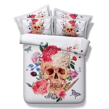Butterfly Skull Flower 3D Printed Comforter Bedding Twin Full Queen Super Cal King Size Bed Sheets Duvet Covers Set Adult Home
Butterfly Skull Flower 3D Printed Comforter Bedding Twin Full Queen Super Cal King Size Bed Sheets Duvet Covers Set Adult Home