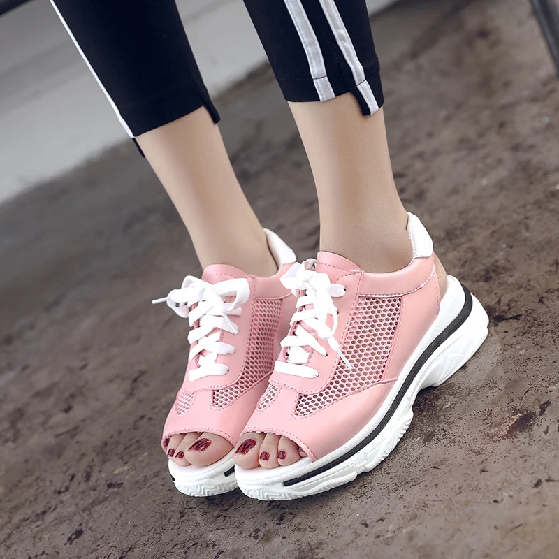 Lucyever 2019 Fashion Summer Women's Sandals Casual Mesh Breathable Shoes Women Ladies Comfortable Platform Lace Up Sandalias
Lucyever 2019 Fashion Summer Women's Sandals Casual Mesh Breathable Shoes Women Ladies Comfortable Platform Lace Up Sandalias