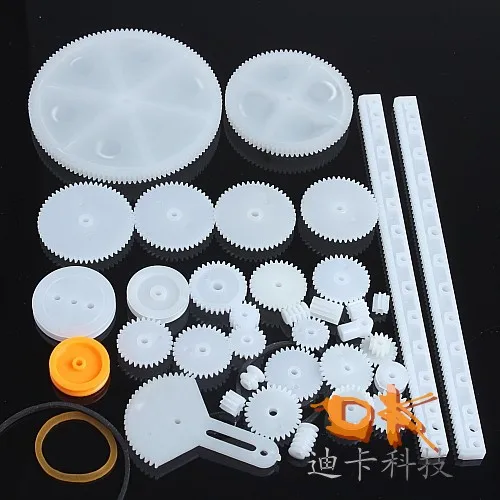 34 Pc RC Parts Lot, Plastic Gears, Pulley, Belt, Rack, DIY Robots & Cars, 8-56 Teeth
34 Pc RC Parts Lot, Plastic Gears, Pulley, Belt, Rack, DIY Robots & Cars, 8-56 Teeth